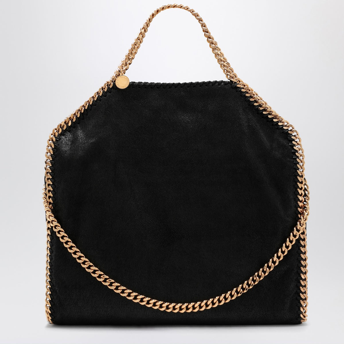 Stella Stella Mc Cartney Black/Gold Falabella Fold Over Bag - Image 2