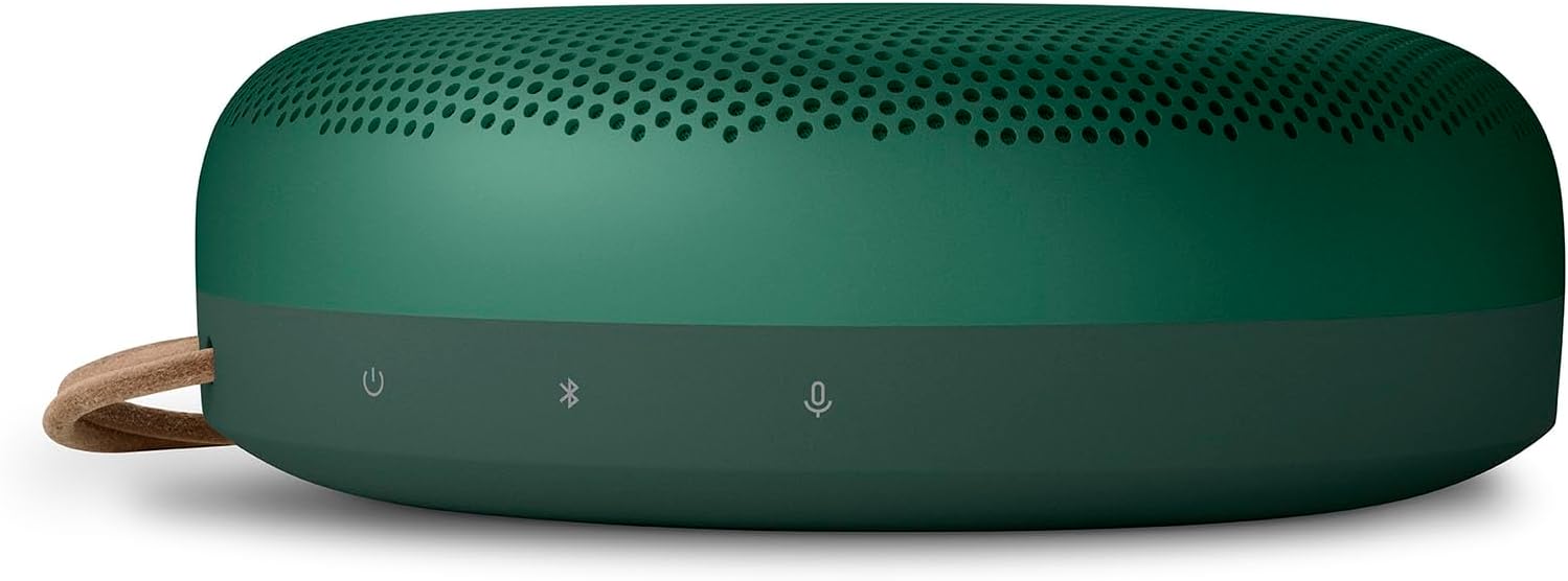 Bang & Olufsen Portable Speaker Beosound A1 2nd Green Bluetooth Wireless IP67 Certified Waterproof Dustproof Video Conference 18 Hours Playtime