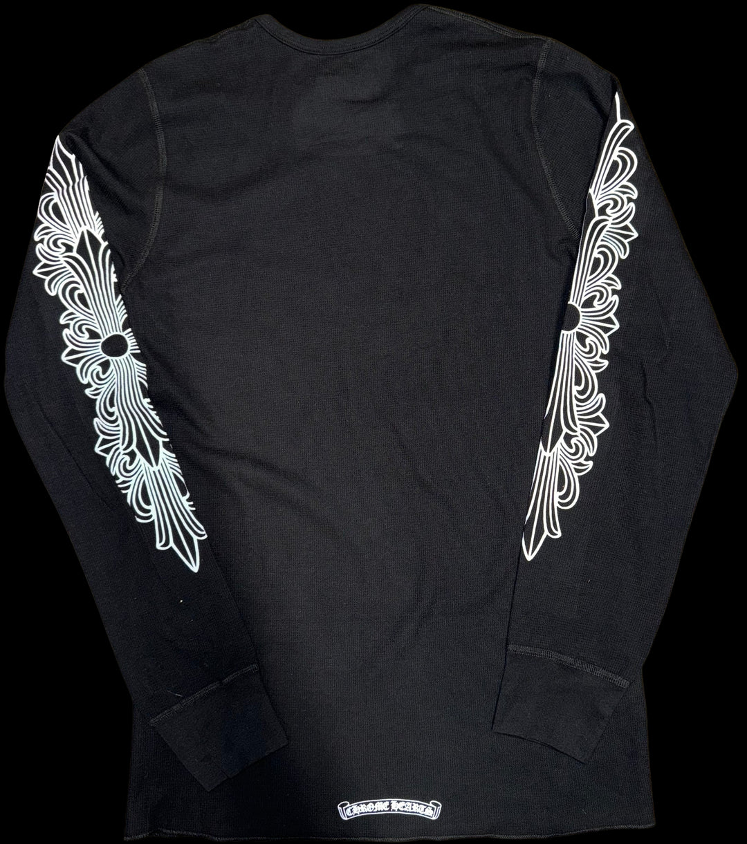 CHROME HEARTS 'BLACK HORSESHOE' FLORAL THERMAL SHIRT