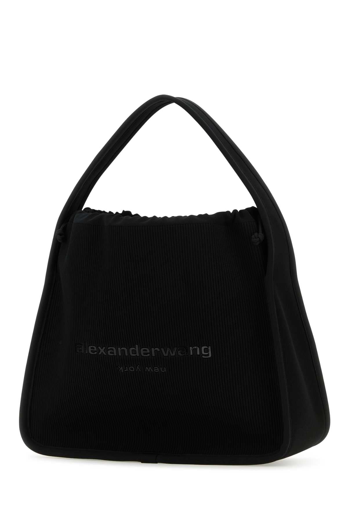 Alexander Wang アレクサンダーワンブラックファブリックラージライアンハンドバッグ - Image 2
