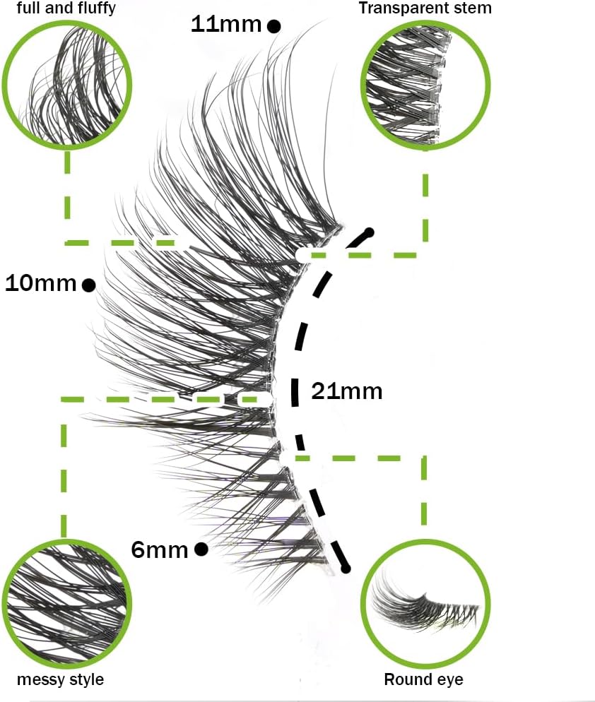 YK 10ペア つけまつげ フェイクミンク アイラッシュ 柔らかく 手作り 舞台用 日常化粧 ショット まつげ (YK311)