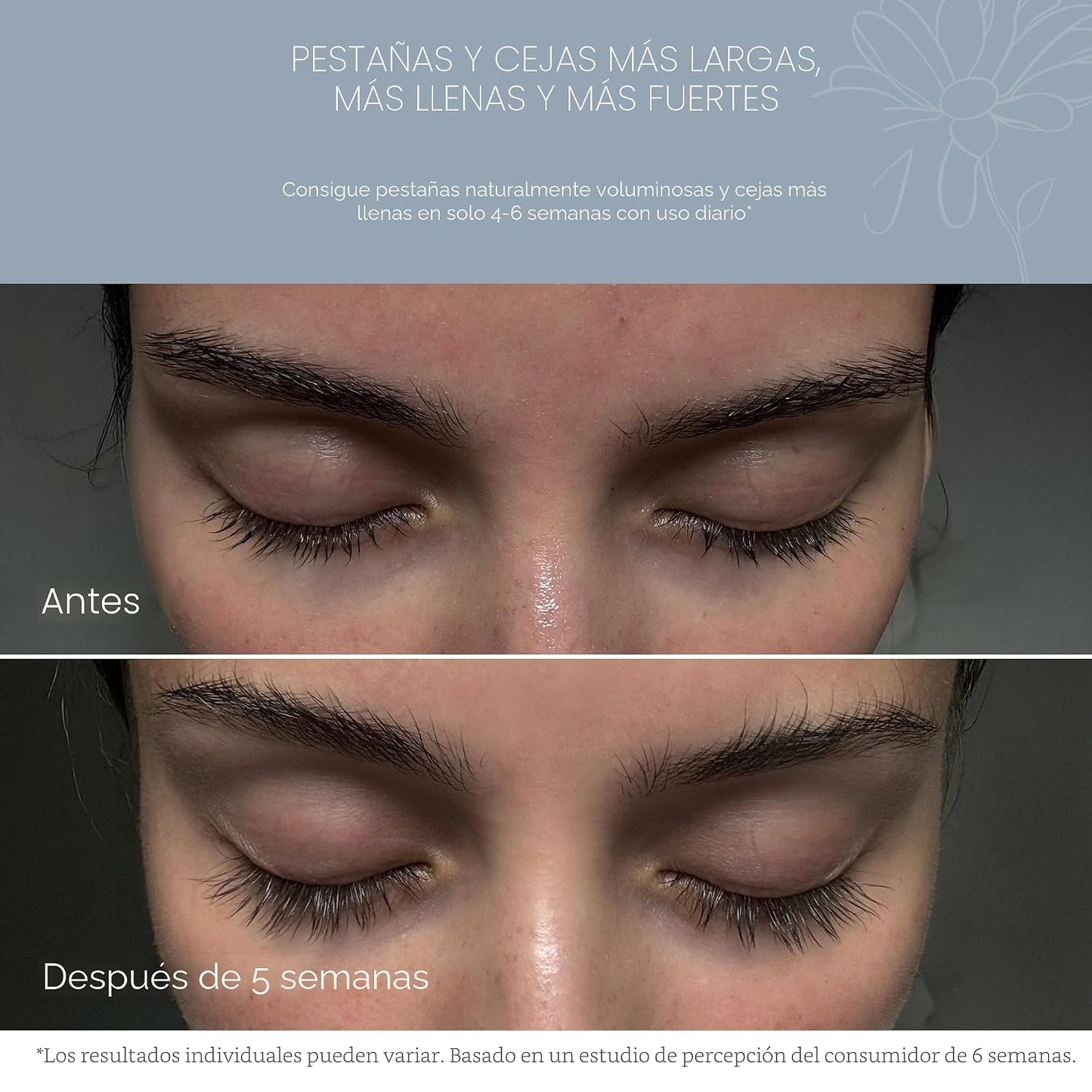 NUNA Suero de apoyo para el crecimiento de pestañas 6ml – Suero potenciador de pestañas y cejas para mujeres y hombres con biotina - Multi péptidos coreanos y extractos naturales – Promueve pestañas
