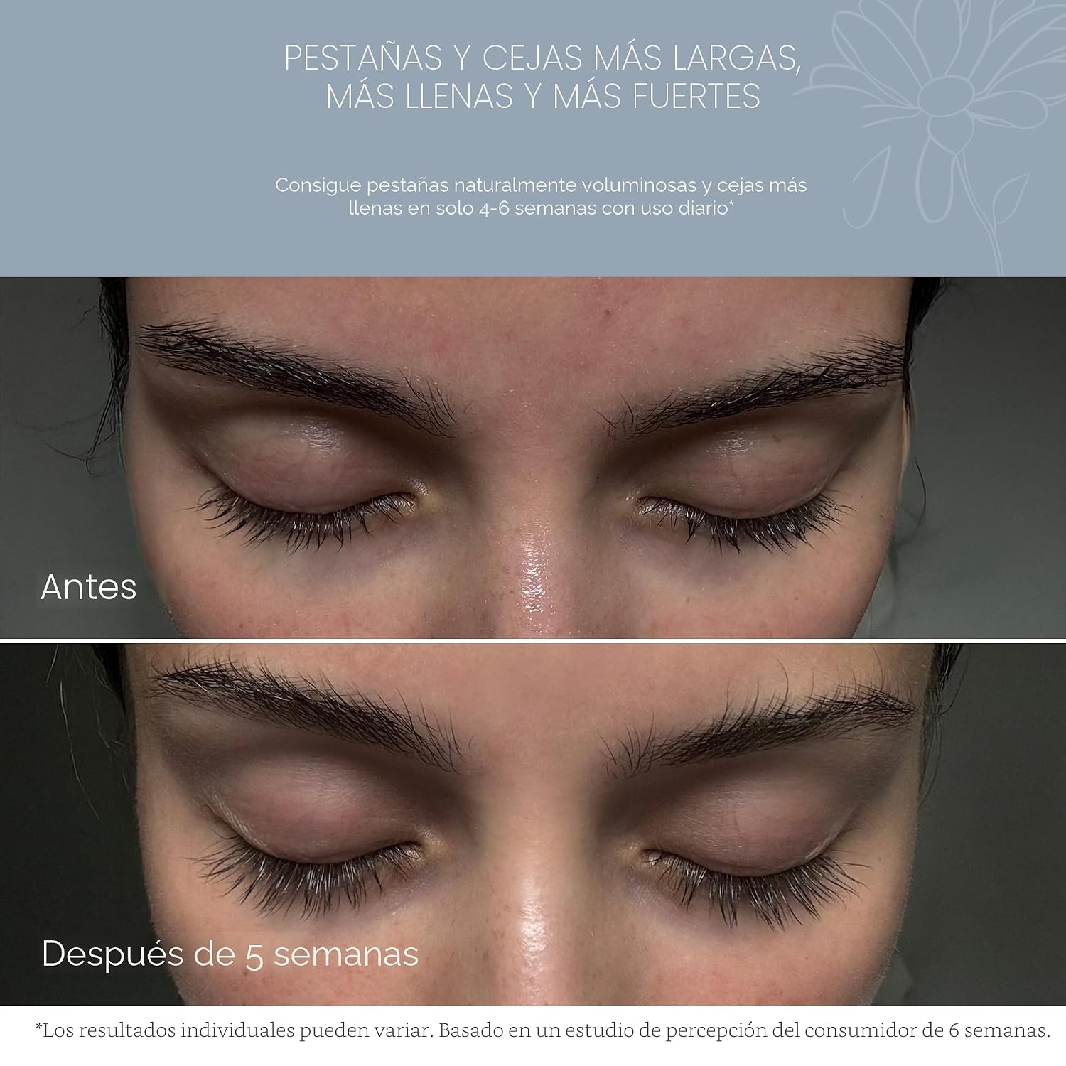 NUNA Suero de apoyo para el crecimiento de pestañas 6ml – Suero potenciador de pestañas y cejas para mujeres y hombres con biotina - Multi péptidos coreanos y extractos naturales – Promueve pestañas