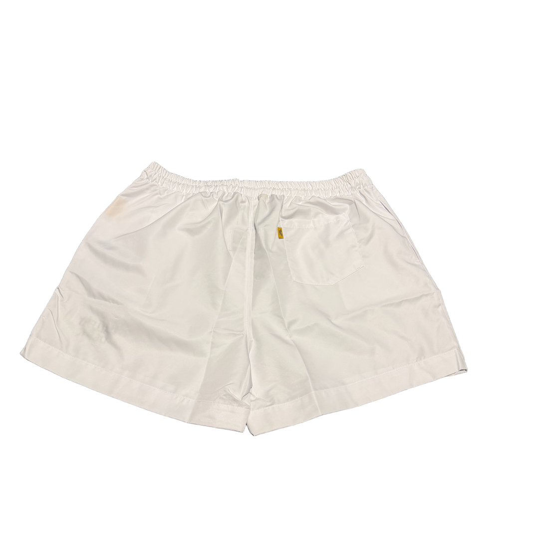 GALLERY DEPT. 'ZUMA' NYLON WHITE SHORTS