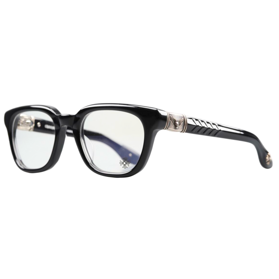 CHROME HEARTS FOTI 'WELL HELL YEAH' BLACK GLASSES