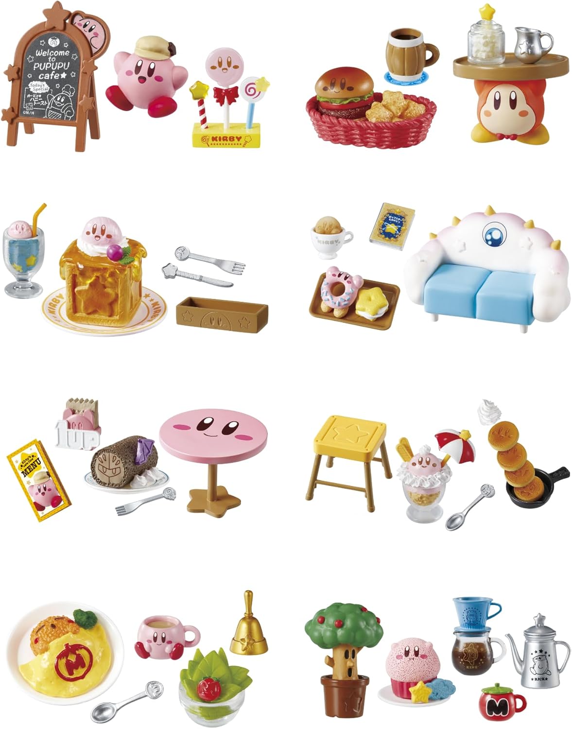 Reement Kirby Star Kirby Pupupu Pupu Cafe Time 1 Box Approx. H 4.7 x W 5.7 x D 8.1 inches (120 x 145 x 205 mm) ATBC-PVC, ABS