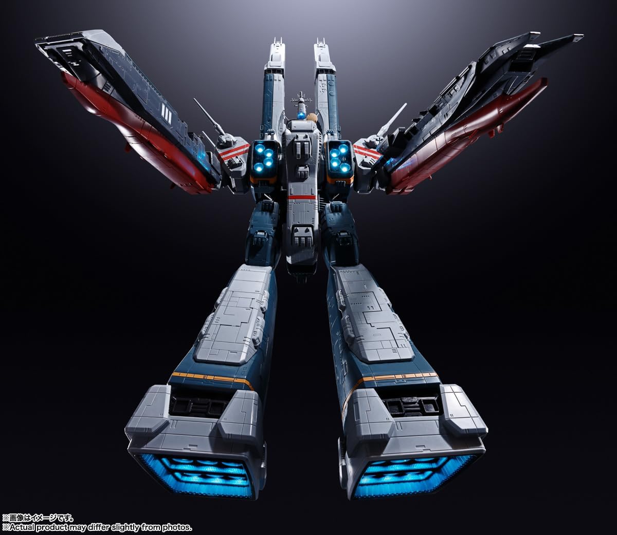 Tamashi Nations DX Chogokin Super Time Fortress Macross SDF-1 Macross, Approx. 27.6 inches (700 mm), ABS & Die-Cast Painted Action Figure