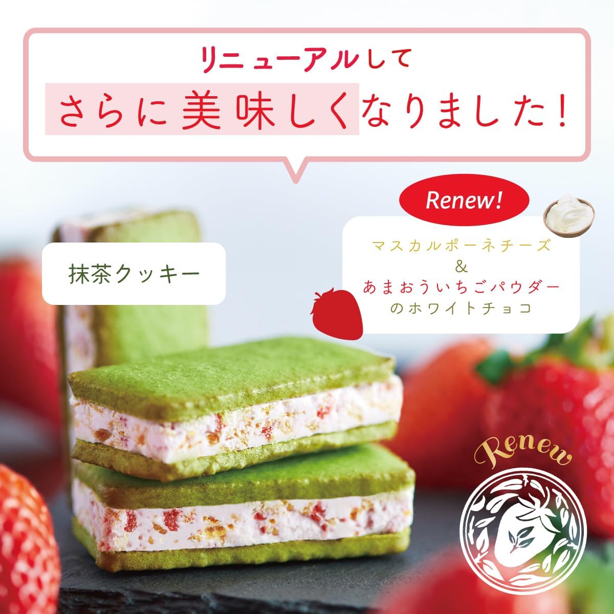 Kyoto Veneto Choberi Tea, 6-piece set, Kyoto Souvenir, Petit Gift, Matcha Sweets, Sandwich Cookies, Strawberry Sweets, Halloween Gift, Thank You, Birthday, Present, Western Sweets [Bittersweet taste
