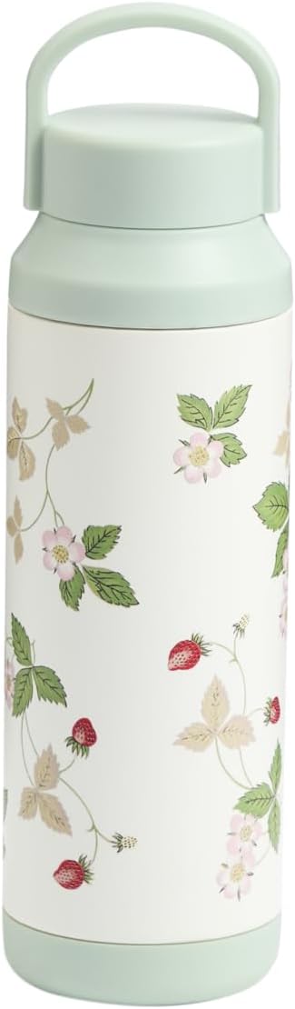 Wedgwood 1078322 Wild Strawberry Thermos Bottle, 16.9 fl oz (500 ml), Thermal and Cold Water Bottle