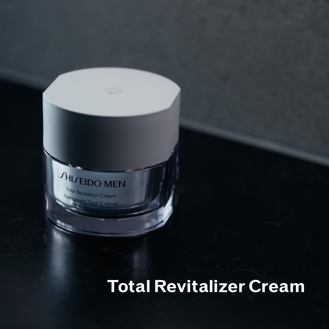 SHISEIDO MEN Total R Cream N Men's Cream / Men's Serum, Citrus and Bamboo Green Scent, Main Unit, 1.8 oz (50 g)