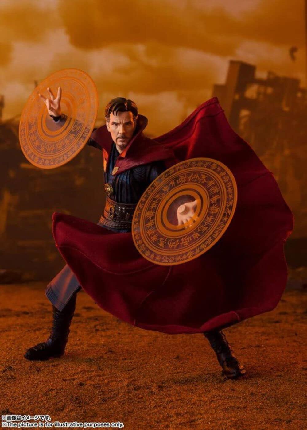 BANDAI SPIRITS S.H. Figuarts Avengers Doctor Strange - BATTLE ON TITAN EDITION Approx. 5.9 inches (150 mm), PVC, ABS, Fabric, Painted Action Figure