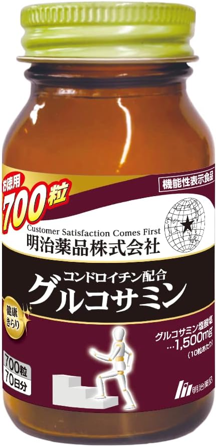 Meiji Pharmaceutical Healthy Sparkle Value Chondroitin Formula Glucosamine 700 Tablets [Food with Functional Claims]