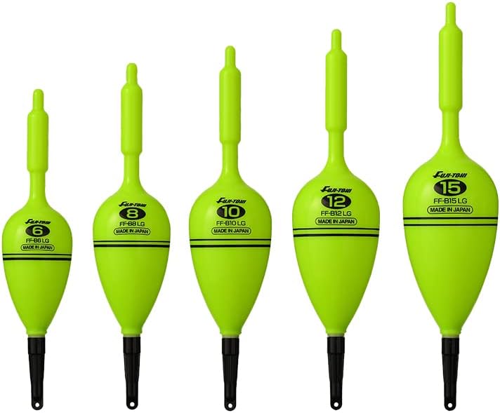 Fuji-Toki Electric Lamp FF-B6LG - FF-B15LG [Compatible Sinker: No. 6 - 15] Super Bright Green LED, Made in Japan