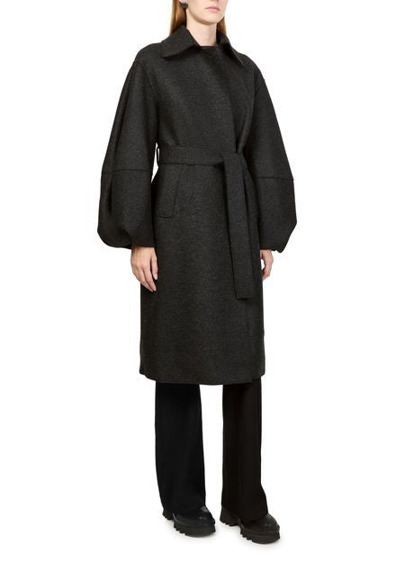 HARRIS WHARF LONDON Puff-sleeved coat in pressed wool - Image 2