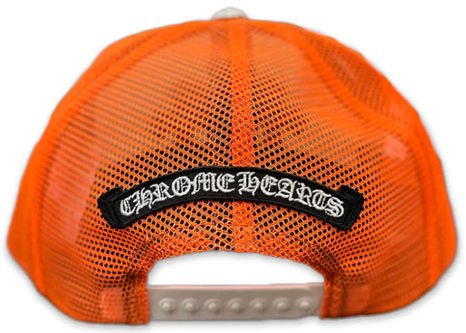 CHROME HEARTS 'ORANGE' CEMETERY TRUCKER HAT