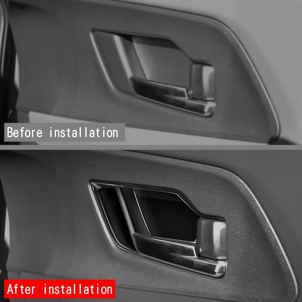 Toyota Prius 60 Series Dedicated Door Handle Cover PRIUS 60 Series Interior Door Handle Garnish Door Inner Panel Interior Parts Custom Inner Door Handle Panel Piano Black