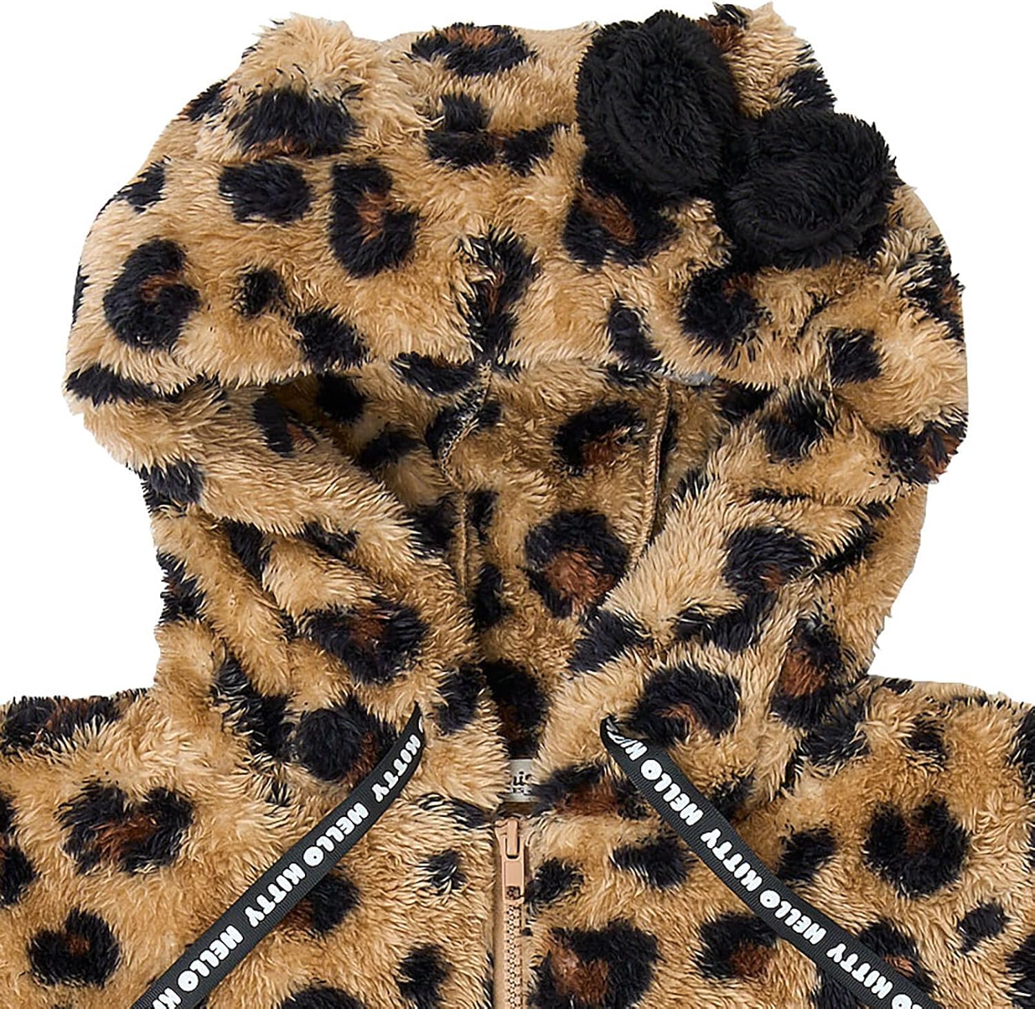 Sanrio Hello Kitty Zip Up Boa Hoodie, Brown 295922