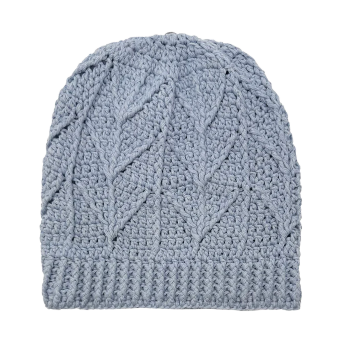 CHROME HEARTS 'STAR PATCH' BLUE CASHMERE BEANIE