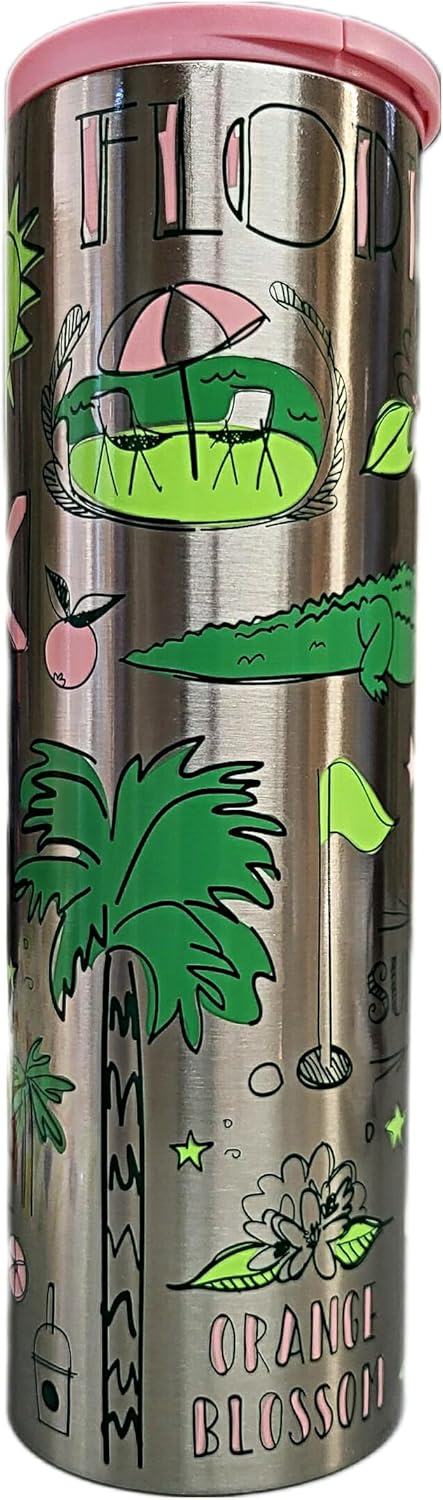 Starbucks Florida Sunshine Metal - Vaso de acero inoxidable (16 onzas)