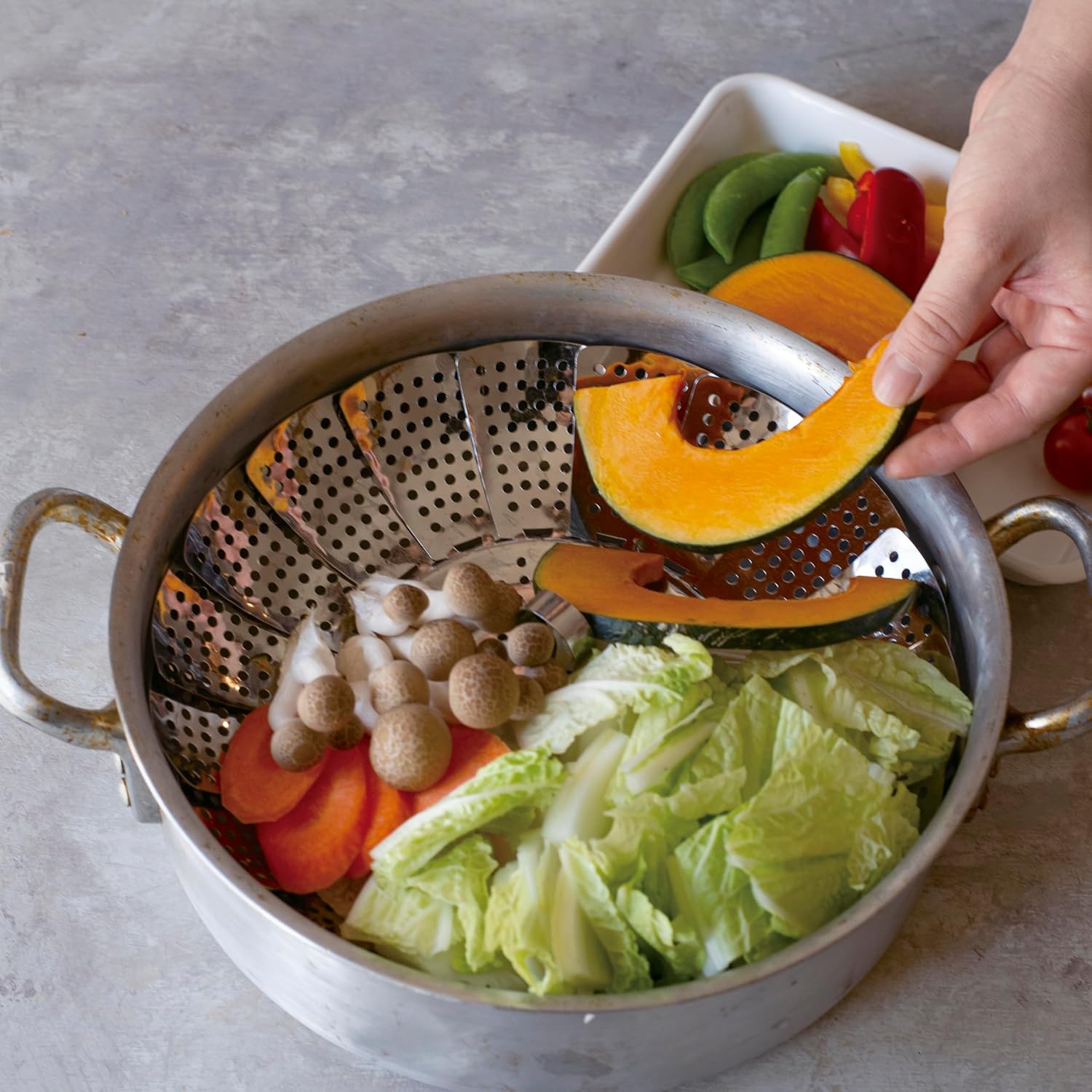 Kai KAI KITCHEN DH8070 Stainless Steel, Large, One Size Fits Most, For Steamer, 7.1 - 11.0 inches (18 - 28 cm), Dishwasher Safe, Made in Japan