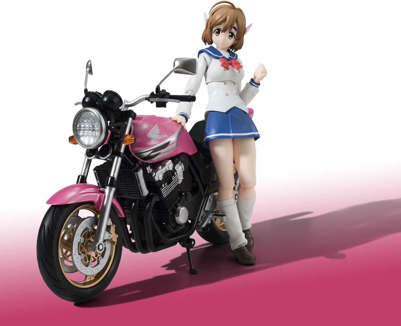 TAMASHII NATIONS S.H.フィギュアーツ ばくおん!! 佐倉羽音(制服)&CB400 SUPER FOUR 約135mm PVC&ABS製 塗装済み可動フィギュア