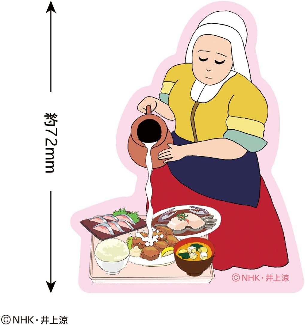 Toshin Pack Biju Tune! Sticker (Woman Pouring Milk Anything) BC-SE038
