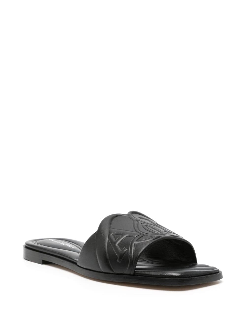 Alexander McQueen アレクサンダーMCクイーンシールレザーフラットサンダル - Image 2