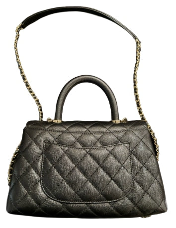 CHANEL CAVIAR QUILTED COCO HANDLE