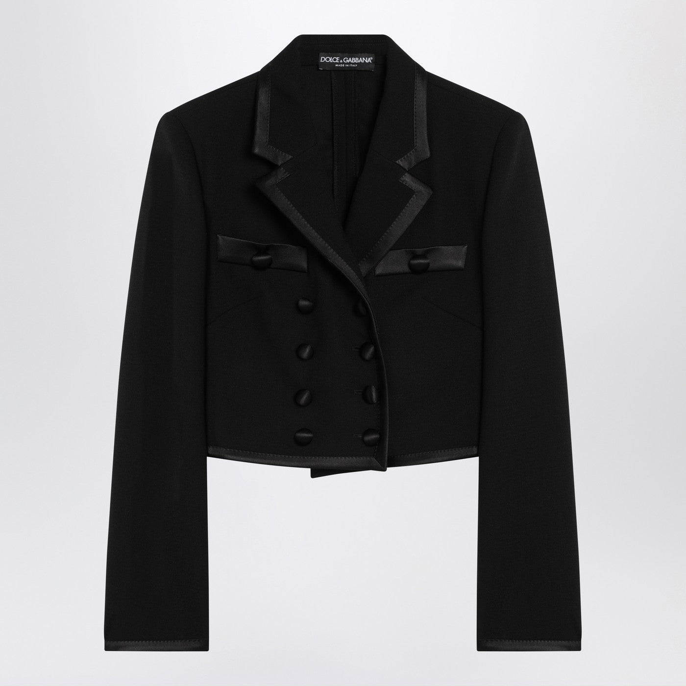 Dolce  Gabbana ドルチェとガッバーナは、二重胸肉の黒いジャケットを切り分けました - Image 2