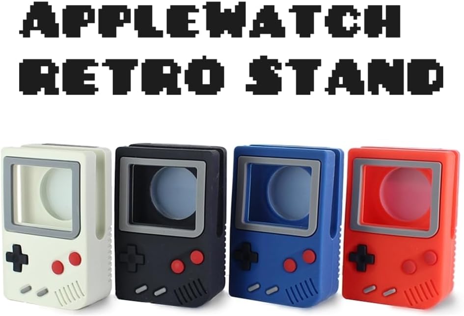 Apple Watch Charging Stand, Game Console Type, Apple Watch Stand, Apple Watch Charger, Compatible with All Models, Tabletop, Interior, [Parallel Import] (no.4, Red)