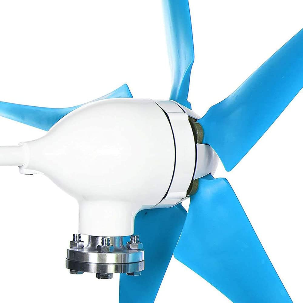 風力タービン、風力タービンジェネレーター 12V 水平風力発電機 風車 エネルギー タービン ホームキャンプ用、A (C)