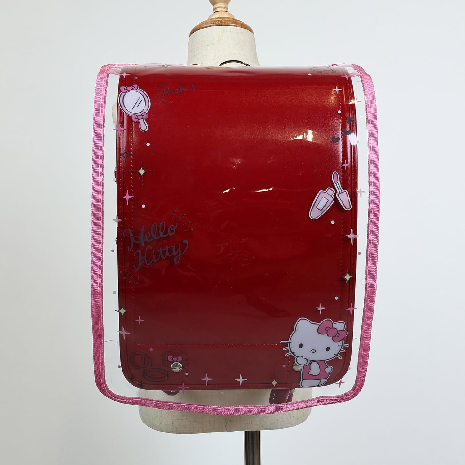 Marushin 3745003100 School Bag Cover, Sanrio Hello Kitty, Sparkling Pink Cosmetics, Girls, Cute Kitty Cat, School Bag, School Bag, For Elementary School Students, Girls, Boys, Kids