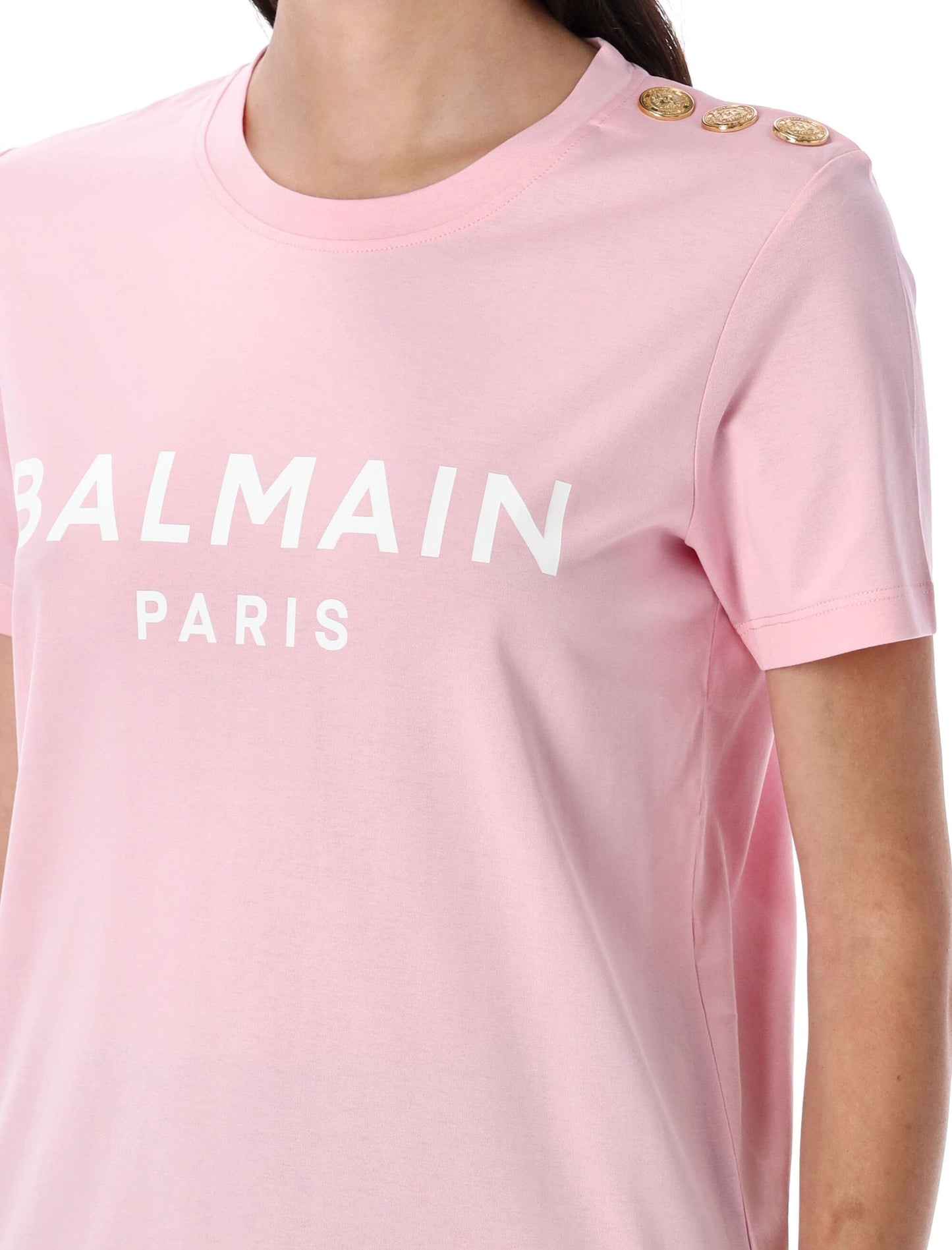 Balmain バルメインTシャツとポロスピンク - Image 2