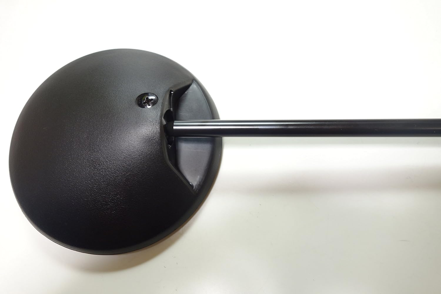 Round Rearview Mirror, Left and Right Set, 0.3 inches (8 mm), Positive Screws (3 Types of Mounting Bolts Included) Super Cub, Scoopy, TACT Dio, Etc., For Honda Suzuki Scooters C50-MIR (Black Stay)