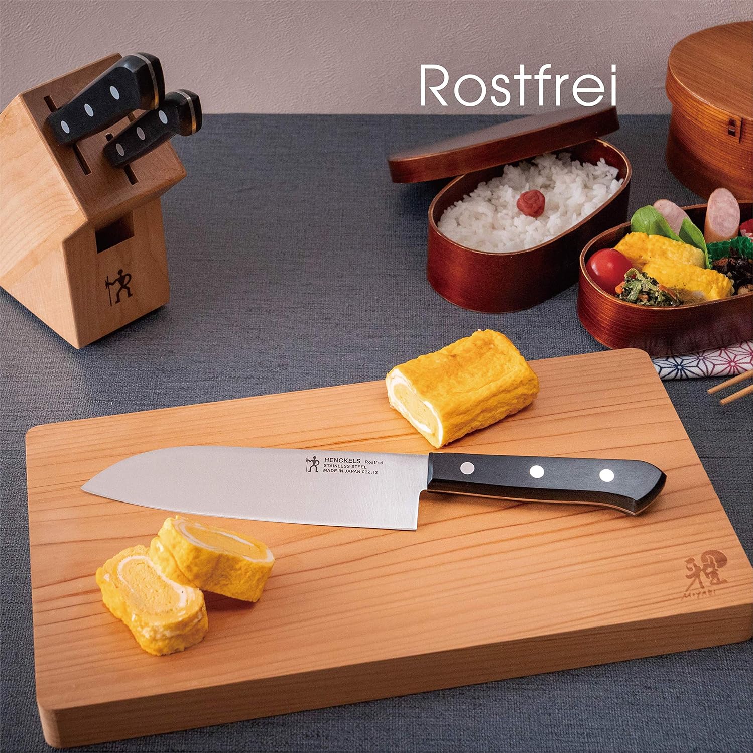 Henckels 10055-880 Santoku Knife, 7.1 inches (180 mm), Lost Fry Stainless Steel, Dishwasher Safe, Vegetables, Meat, Fish, Made in Seki City, Gifu Prefecture
