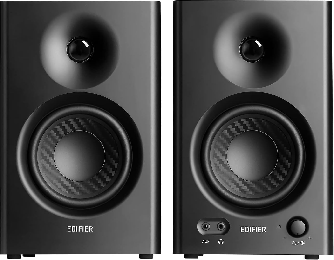 Edifier 【Edifier】 MR4 42W 2.0ch PC Active Near-Field Monitor Speaker | 4-Inch Mid-Bass Unit High Sound Quality | Built-in Amplifier for DTM, Composition, Studio Monitor Use | Wired External | TRS