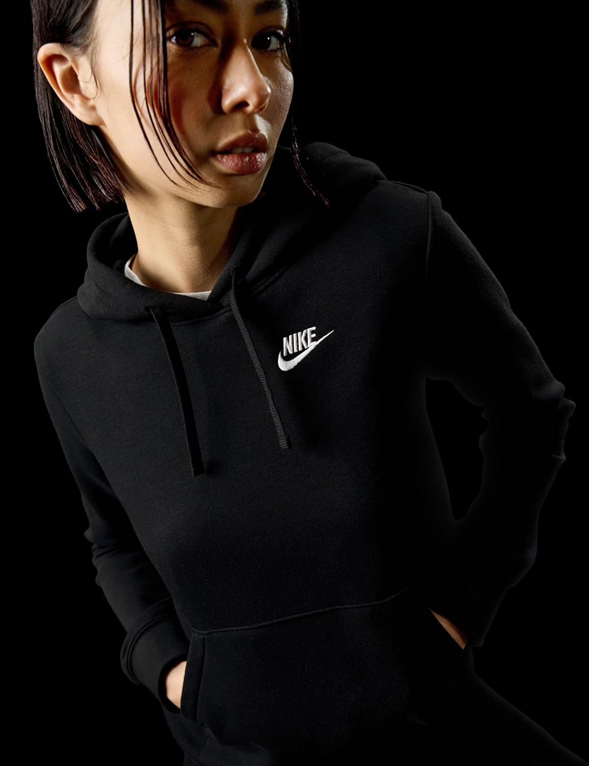 Nike Sudadera con Capucha de Forro Polar Pullover Sportswear Club para Mujer
