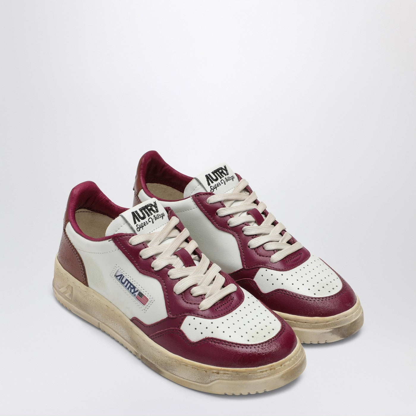 Autry Super Vintage White/Purple/Brown Sneaker - Image 2