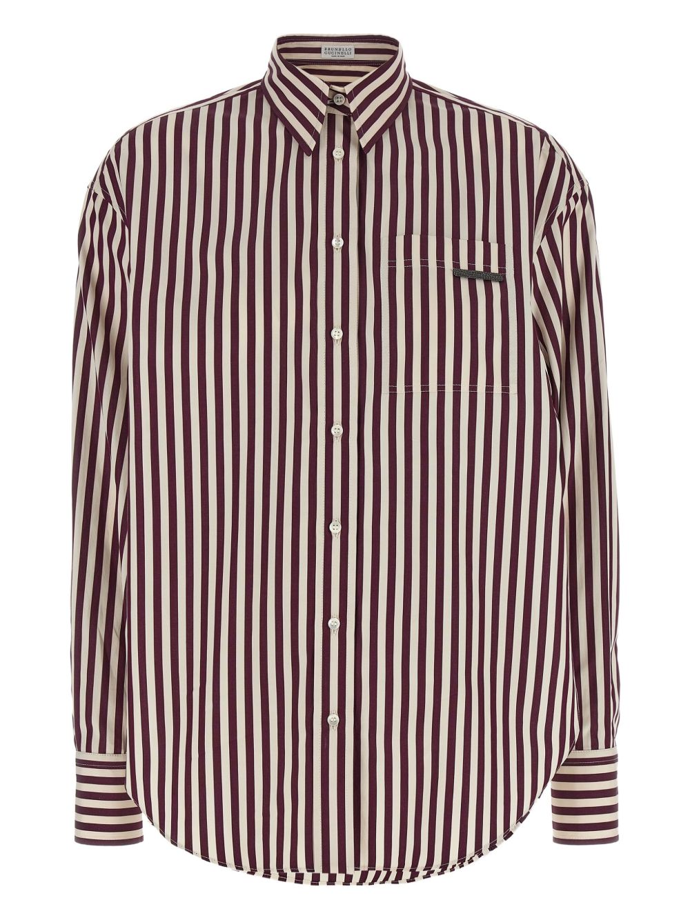 Brunello Cucinelli Striped Cotton Shirt - Image 2
