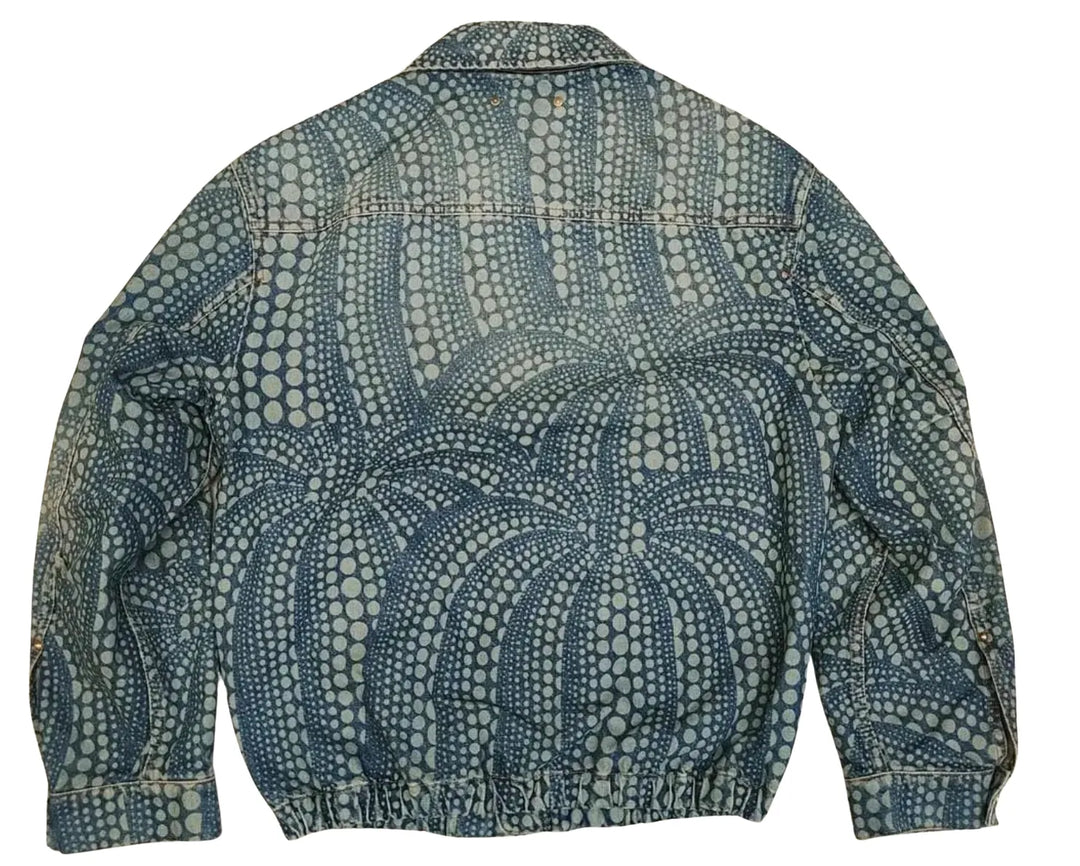 LOUIS VUITTON X YAYOI KUSAMA 'ALL OVER PUMPKIN' DENIM JACKET