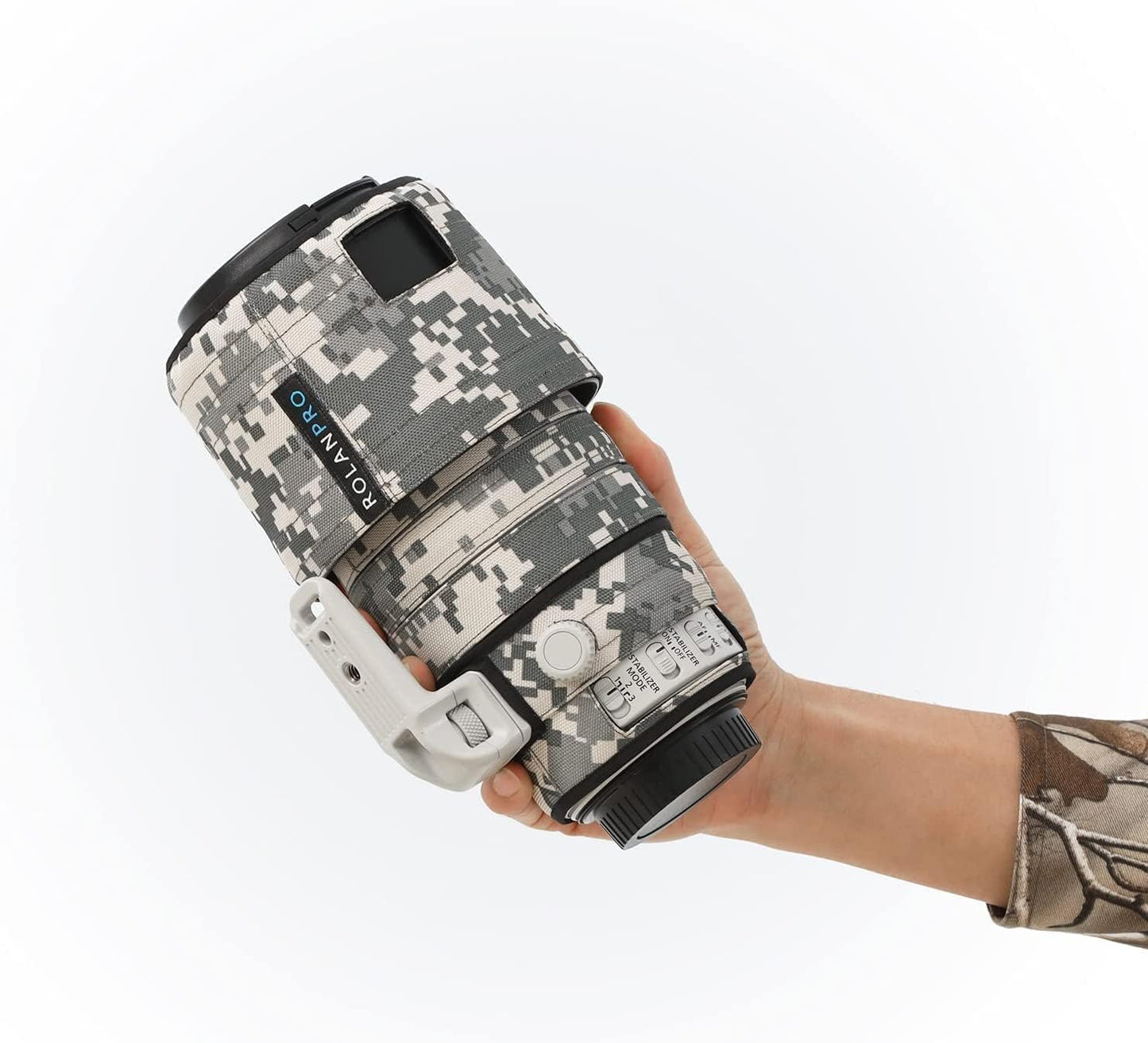 ROLANPRO New Brown Jungle Waterproof Lens Cover Camouflage Rain Cover for Canon EF 100-400mm f4.5-5.6 L IS II USM Lens Protective Sleeve #UCP Digital Camo