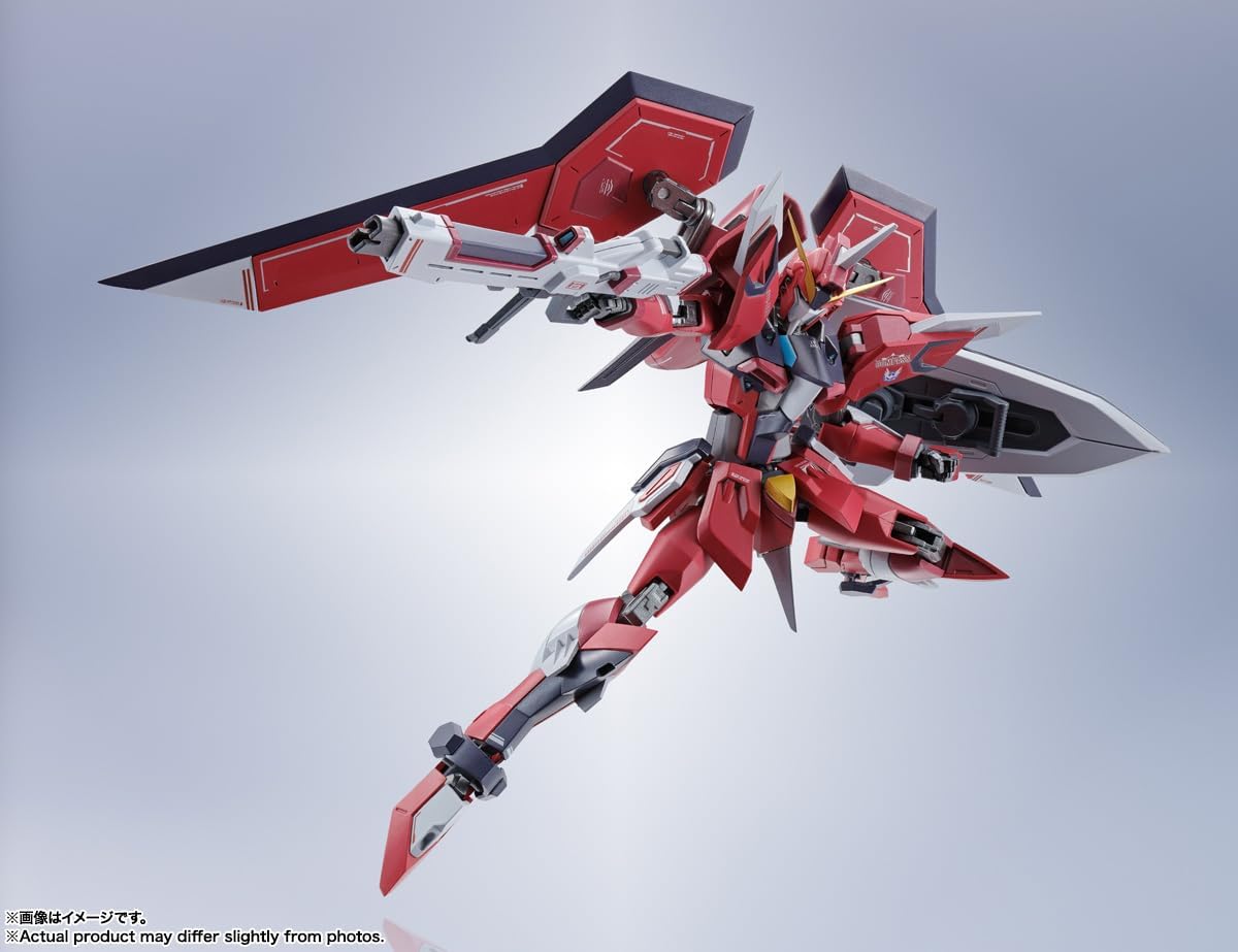 TAMASHII NATIONS Metal Robot Spirits Mobile Suit Gundam SEED FREEDOM Immortal Justice Gundam, Approx. 5.5 inches (140 mm), ABS & PVC & Die-cast, Pre-painted Complete Action Figure