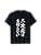 Two-dimensional anime funny t shirt with letters for men funny funny clothes original goods character T-shirt neta calligraphy T-shirt, Black