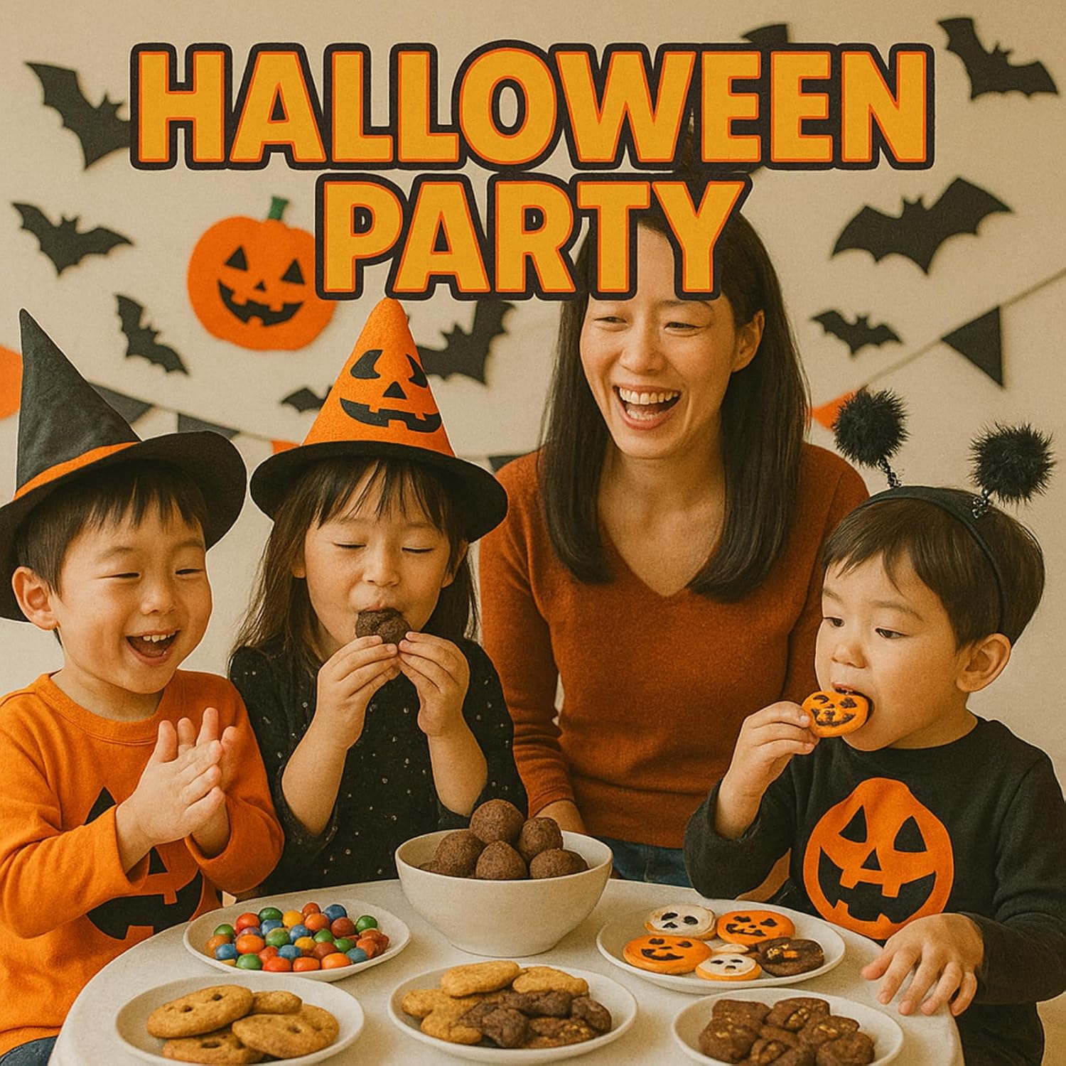 Halloween Exclusive; Large Candy Bag, Assorted, Set of 5 Bags, Candy, Cookies, Chocolate, Snacks, Children's Party, Commercial Use