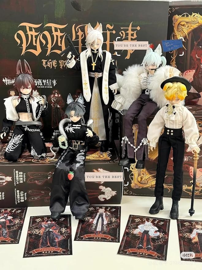 Ball Joint, Doll with Clothes, Complete Set, Sicily Toji, Blind Box, Full Set, 4 Types, 1/8 Scale, MJD Movable Figure, Anime Doll, Gift for Girls Ages 15 and Up, 6.7 inches (17 cm), PVC & ABS, Costume