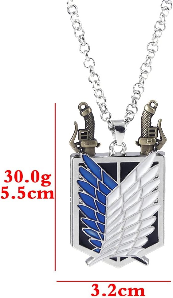 Sizuuenn Attack on Titan Investigation Corps Necklace, Cosplay, Anime, Accessories, Goods, School Festivals, Cultural Festivals, Festivals, Halloween, Event Props, Photography/Souvenir, Present