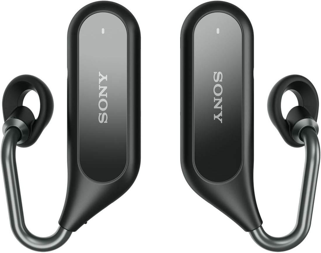 ソニー 完全ワイヤレスイヤホン Xperia Ear Duo XEA20JP : オープンイヤー ボイスアシスタント機能 クアッドビームフォーミングマイク搭載 2018年モデル ブラック XEA20JP B
