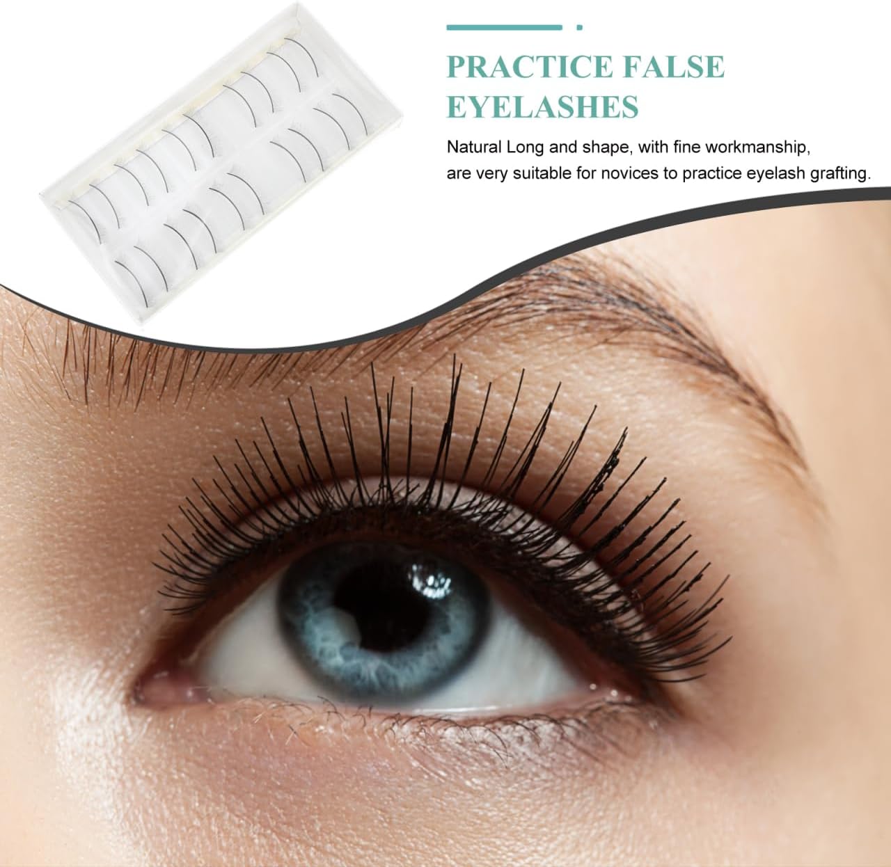 minkissy 10 pairs eyelash transplantation false eyelash practice false eyelashes for mannequin eyelash extensions practice eyelash extensions false eyelash stripping training matsuke practice black