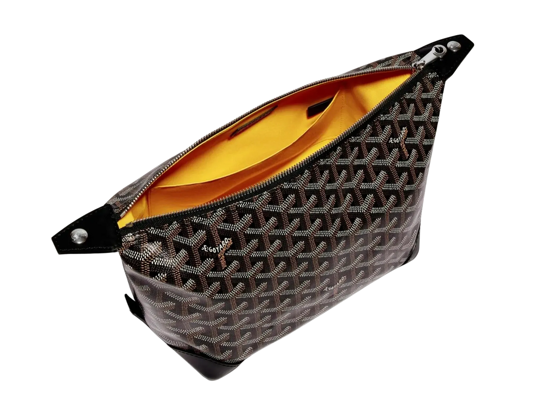 GOYARD 'BLACK' BOWLING 25 TOILETRY BAG