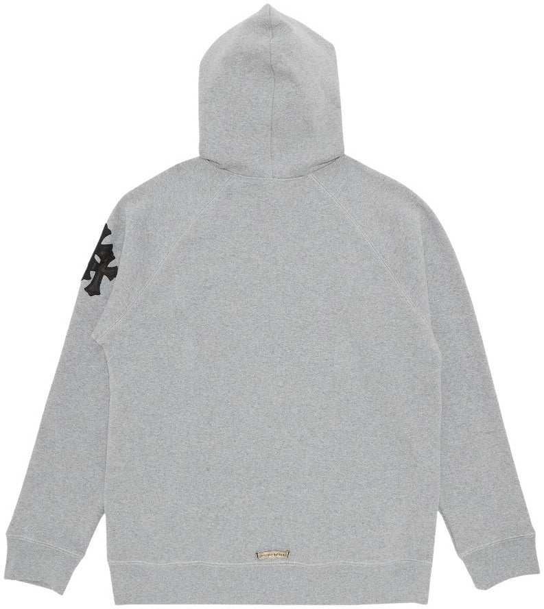 CHROME HEARTS 'PAPER JAM' HEATHER GREY HOODIE